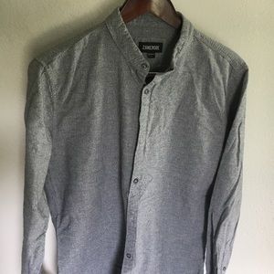 Zanerobe Men’s Casual Button-Down (Gray)